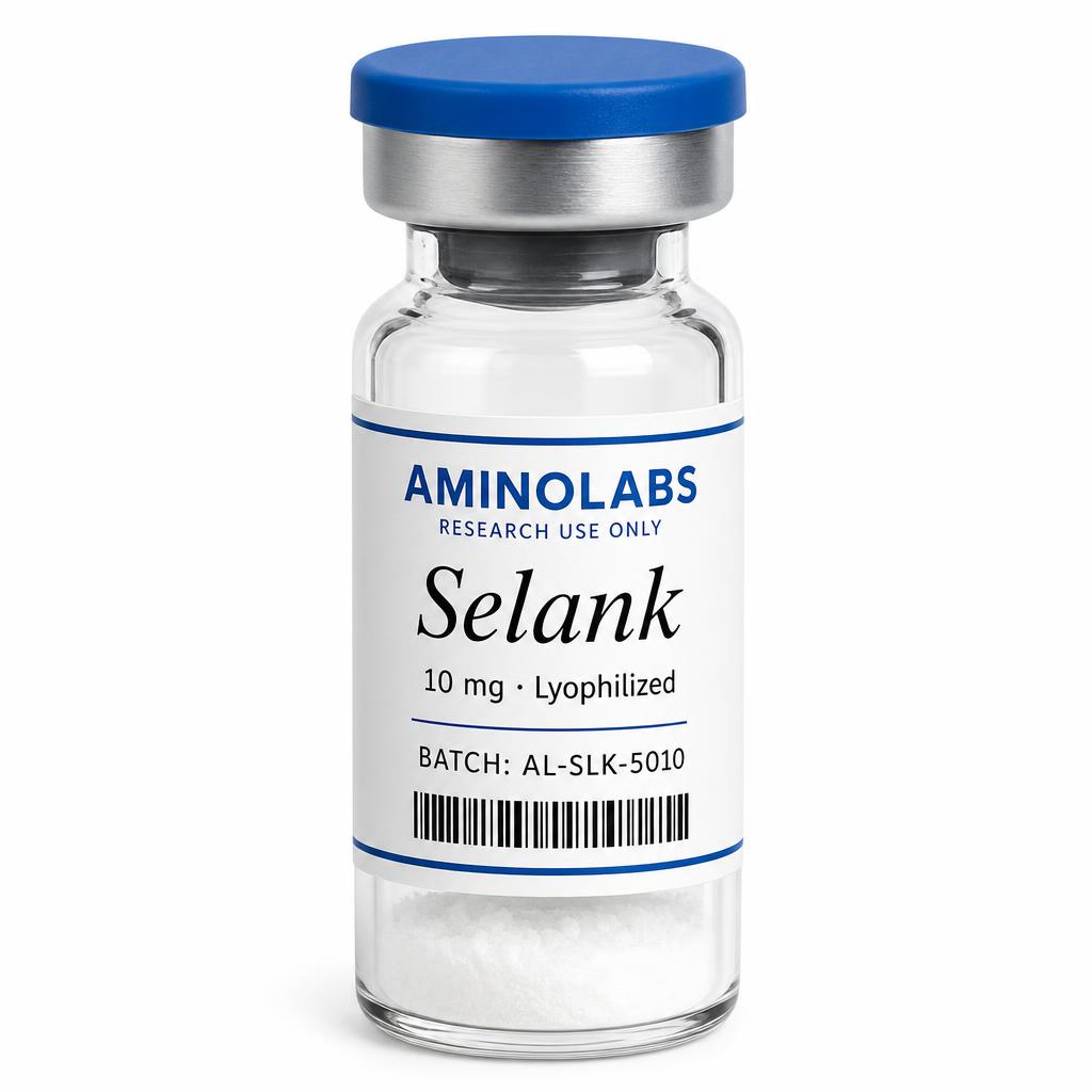 Selank research vial
